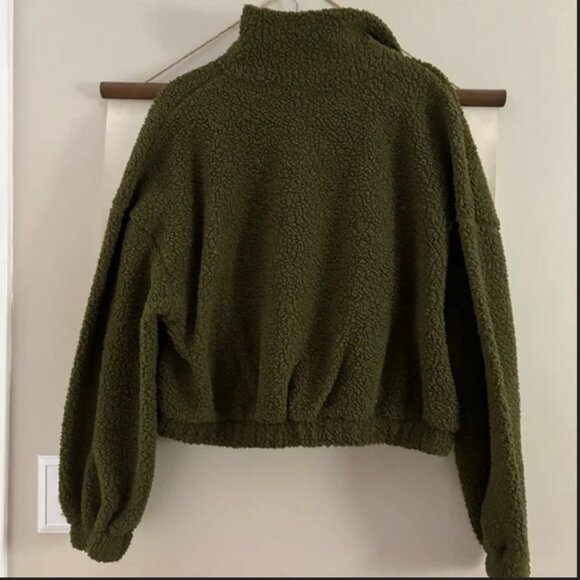 Old Navy Green Teddy Coat - Picture 3 of 3